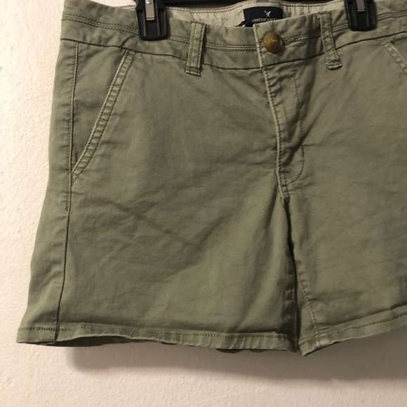 American Eagle Outfitters Shorts Women’s Size 6 Green‎ Stretch - Picture 2 of 10